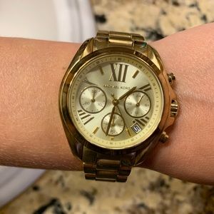 MK gold watch